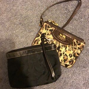 2 coach wristlets